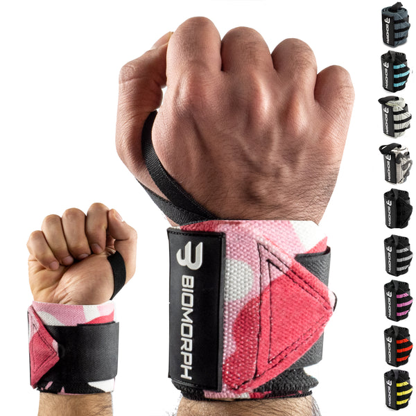 Wrist Wrap & Lifting Straps Bundle (Pink-Camo)