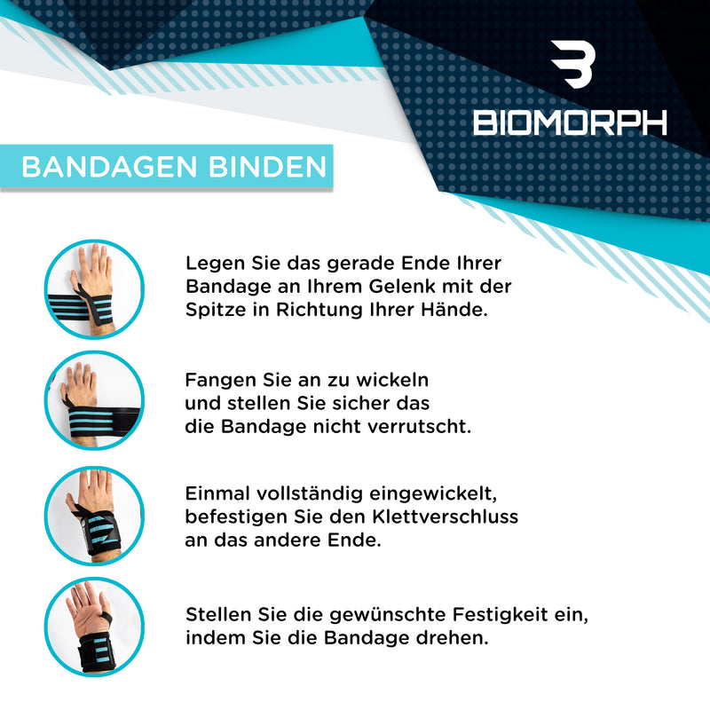 BIOMORPH Handgelenk-Bandagen (Camo Pink)